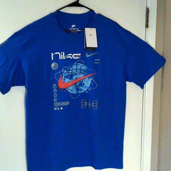 NEW NIKE BASKETBALL "Max90 Basketball Orbit Tee" MEN'S BLUE T-SHIRT M FV8418-480 - Picture 7 of 7